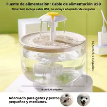 Bebedero Automático con Filtro para Mascotas (1,2L)